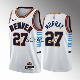 Camiseta Hombre NBA Denver Nuggets Jamal Murray 27 Nike 2022-23 City Edition Azul Swingman